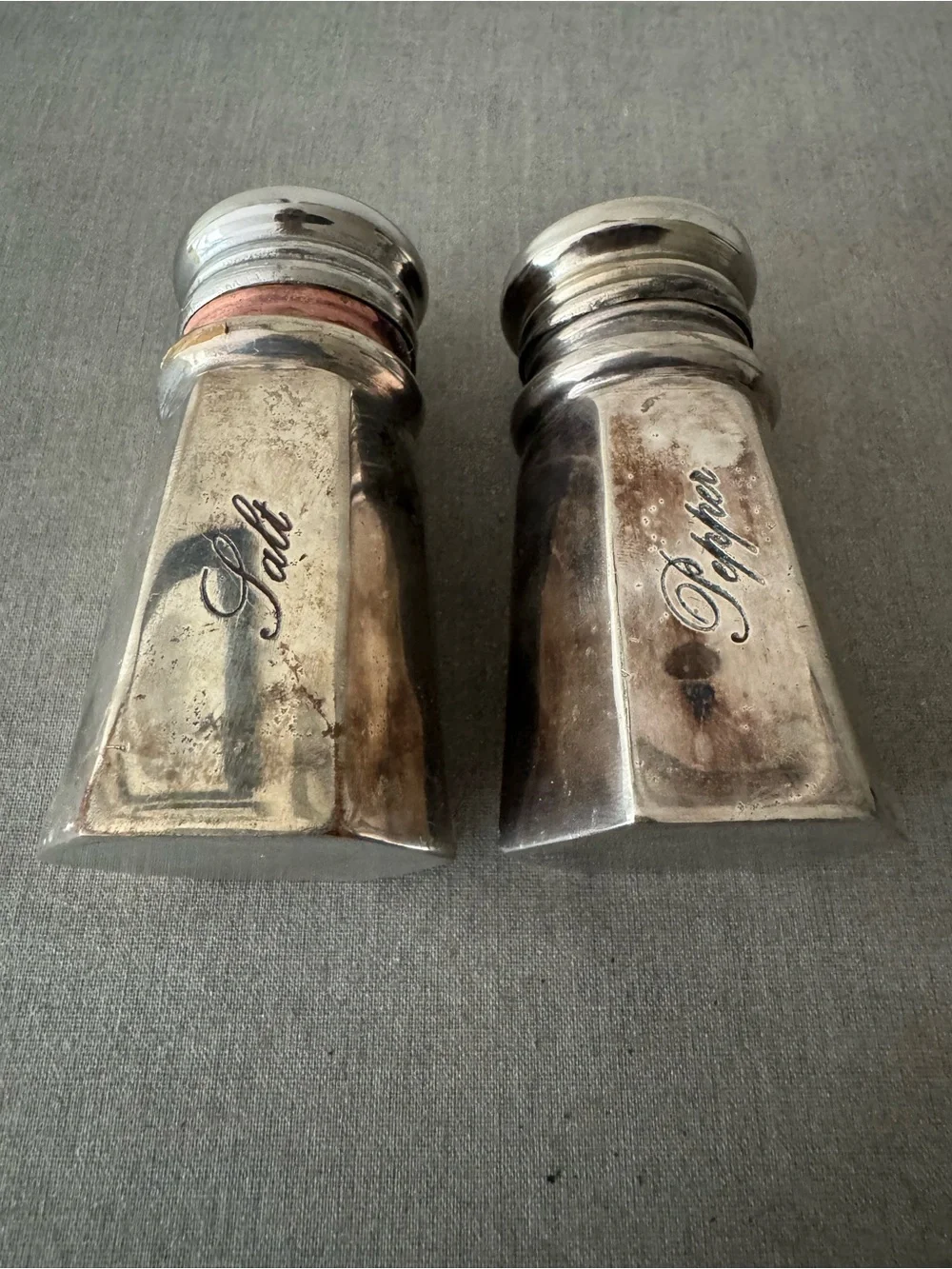 Pottery Barn Silver-plated Salt & Pepper Shakers from 2020s